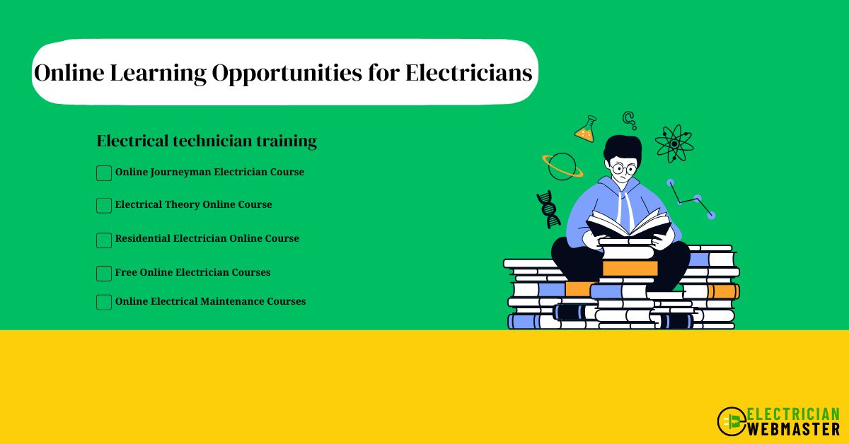 Online Learning Opportunities for Electricians